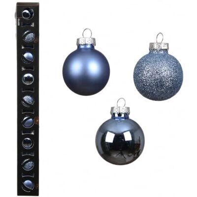 Decoris Weihnachtskugeln Glas 3cm Glanz Matt Glitzer 9er Set Dämmerungsblau Kleine Christbaumkugeln Weihnachtsbaumkugeln für Weihnachten Christbaumschmuck & Weihnachtsbaumschmuck Decoris Weihnachtskugeln Glas 3cm Glanz Matt Glitzer 9er Set Dämmerungsblau Kleine Christbaumkugeln Weihnachtsbaumkugeln für Weihnachten Christbaumschmuck & Weihnachtsbaumschmuck