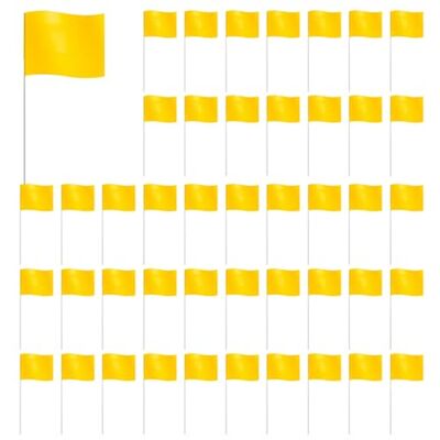 Wudhgslc Garden Marker Flags 10 x 12.7 cm, 120-Pack PVC Flags, Yellow Writable on each flag lets you label zones, irrigation lines, or plant species without smudging, even outdoors. Wudhgslc Garden Marker Flags 10 x 12.7 cm, 120-Pack PVC Flags, Yellow Writable on each flag lets you label zones, irrigation lines, or plant species without smudging, even outdoors.