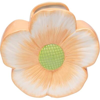 Kare Design Vase Blossom Dream, Gelb, 20 cm, Dolomit, Blumenvase, Motiv Blumen, Dekoration, Handgearbeitet, Gefäß für Blumen Kare Design Vase Blossom Dream, Gelb, 20 cm, Dolomit, Blumenvase, Motiv Blumen, Dekoration, Handgearbeitet, Gefäß für Blumen