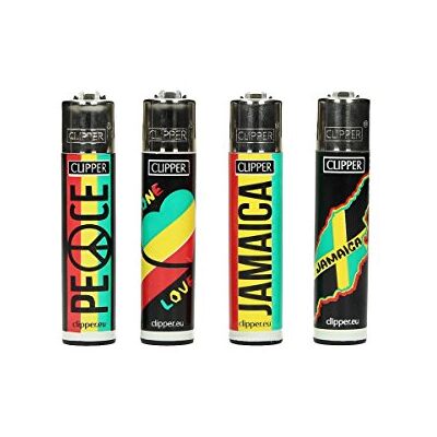 Unbekannt Clipper Classic Rastafari Feuerzeug 5 Stück verschiedene Designs Unbekannt Clipper Classic Rastafari Feuerzeug 5 Stück verschiedene Designs