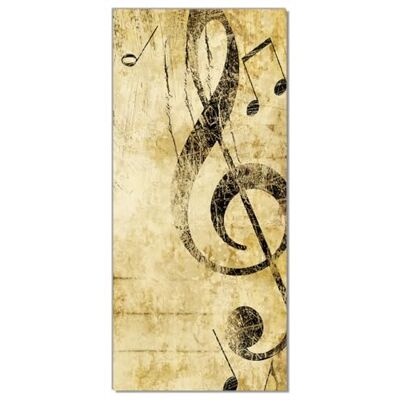 Wallario Selbstklebende Türtapete Musik als Leidenschaft Notenschlüssel in braun Türposter 93 x 205 cm Abwischbar, rückstandsfrei zu entfernen Wallario Selbstklebende Türtapete Musik als Leidenschaft Notenschlüssel in braun Türposter 93 x 205 cm Abwischbar, rückstandsfrei zu entfernen