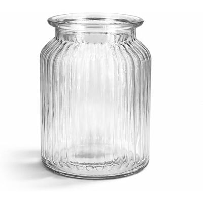 Creativery Windlicht Glas 11x14,5cm Windlichtglas Teelichthalter Teelichtgläser kleine Vase gerillt transparent Creativery Windlicht Glas 11x14,5cm Windlichtglas Teelichthalter Teelichtgläser kleine Vase gerillt transparent