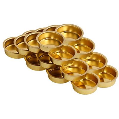 Bütic GmbH Teelichthalter Messing Ø 40mm / 18mm tief Teelicht Tülle für Standard Teelichtkerzen. EIN echtes deutsches Qualitätsprodukt., Größe:20er Set Bütic GmbH Teelichthalter Messing Ø 40mm / 18mm tief Teelicht Tülle für Standard Teelichtkerzen. EIN echtes deutsches Qualitätsprodukt., Größe:20er Set