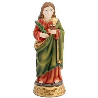 DRW Figur Santa Lucia handbemaltes Harz 13 cm DRW Figur Santa Lucia handbemaltes Harz 13 cm