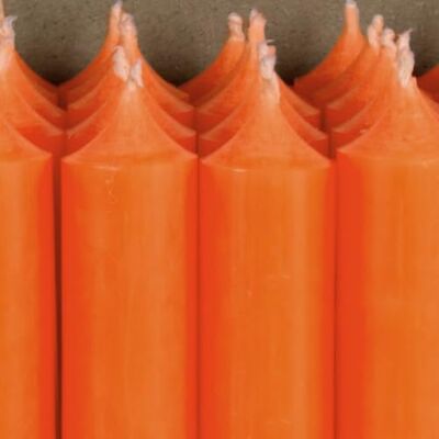Bütic GmbH Neon Stabkerzen durchgefärbt 180mm x Ø 22mm Kerzen hochgereinigt, Brenndauer 8h, geruchsneutral, rußarm mit rückstandsfreiem Abbrand, Farbe:Neon Orange, Set mit:4 Stück Bütic GmbH Neon Stabkerzen durchgefärbt 180mm x Ø 22mm Kerzen hochgereinigt, Brenndauer 8h, geruchsneutral, rußarm mit rückstandsfreiem Abbrand, Farbe:Neon Orange, Set mit:4 Stück