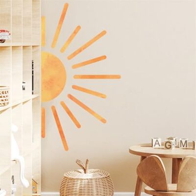 AQCQDQ Sonne Wandsticker, Wandtattoo Sonne Kinderzimmer, Selbstklebend Wandaufkleber Boho Sonne Wandaufkleber für Babyzimmer Mädchen Schlafzimmer (C) AQCQDQ Sonne Wandsticker, Wandtattoo Sonne Kinderzimmer, Selbstklebend Wandaufkleber Boho Sonne Wandaufkleber für Babyzimmer Mädchen Schlafzimmer (C)
