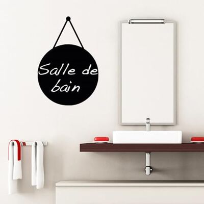 Ambiance Sticker Kreidetafel – Wandsticker, selbstklebend, abwischbar – Kugel zum Aufhängen – H 125 x B 85 cm Ambiance Sticker Kreidetafel – Wandsticker, selbstklebend, abwischbar – Kugel zum Aufhängen – H 125 x B 85 cm