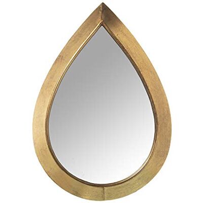DRW Wandspiegel aus Metall in Gold DRW Wandspiegel aus Metall in Gold