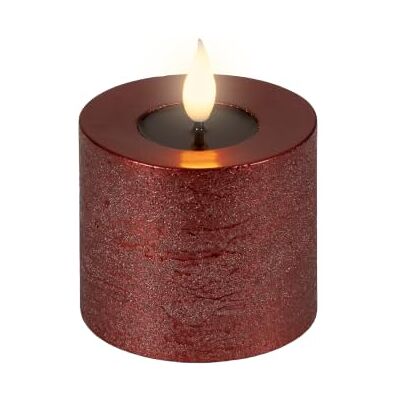 Lumineo LED Kerze 7,5x9,5cm Timer Wachs Flacker-Effekt Ochsenblut / Warmweiß Timerfunktion Echtwachskerze batteriebetrieben Realistische Dochtkerze mit Flacker-Effekt Wachskerze Stumpenkerze Lumineo LED Kerze 7,5x9,5cm Timer Wachs Flacker-Effekt Ochsenblut / Warmweiß Timerfunktion Echtwachskerze batteriebetrieben Realistische Dochtkerze mit Flacker-Effekt Wachskerze Stumpenkerze