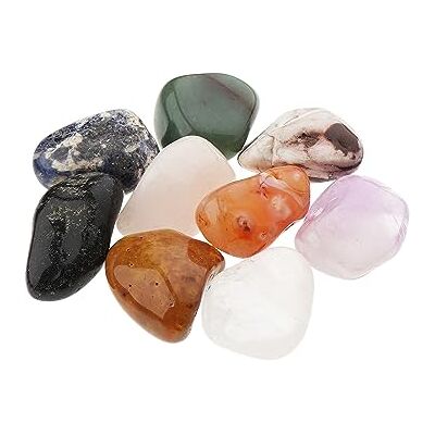 NKlaus 300g Trommelsteine Natur 40–50mm, Heilsteine, Naturmix Edelsteine und Schmucksteine zur Dekoration, Bunte, Barocksteine, durchschnittlich ca. 9 Steine NKlaus 300g Trommelsteine Natur 40–50mm, Heilsteine, Naturmix Edelsteine und Schmucksteine zur Dekoration, Bunte, Barocksteine, durchschnittlich ca. 9 Steine