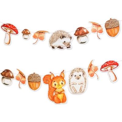 Papierdrachen 10m Girlande als Herbstdekoration Deko zum Basteln für Jungen & Mädchen Eichhörnchen & Igel Kreativprojekt in Kita und Schule Papierdrachen 10m Girlande als Herbstdekoration Deko zum Basteln für Jungen & Mädchen Eichhörnchen & Igel Kreativprojekt in Kita und Schule