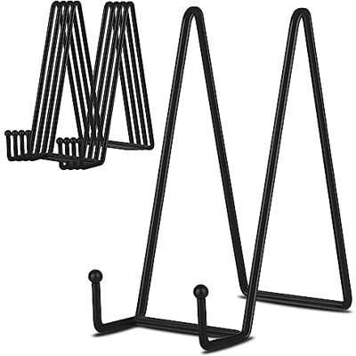 BYCUFF 20,3 cm (20,3 cm) 5Er-Pack Schwarze Metall-PräSentationsstäNder, TellerstäNder, Tellerhalter, PräSentationsstäNder für Bilder, Dekorative Teller, BüCher BYCUFF 20,3 cm (20,3 cm) 5Er-Pack Schwarze Metall-PräSentationsstäNder, TellerstäNder, Tellerhalter, PräSentationsstäNder für Bilder, Dekorative Teller, BüCher