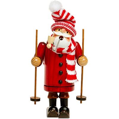 SIKORA RM-A Räuchermännchen aus Holz 3 Größen Verschiedene Motive, Farbe/Modell:A25 rot Weihnachtsmann auf Skiern, Höhe in cm:Höhe ca. 19.5 cm SIKORA RM-A Räuchermännchen aus Holz 3 Größen Verschiedene Motive, Farbe/Modell:A25 rot Weihnachtsmann auf Skiern, Höhe in cm:Höhe ca. 19.5 cm