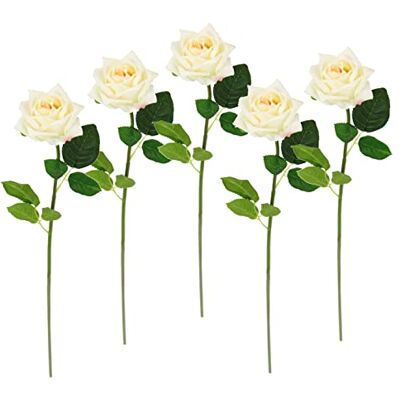 I.GE.A. - Rose - 9x45x10 cm - Weiß - Kunstblume I.GE.A. - Rose - 9x45x10 cm - Weiß - Kunstblume