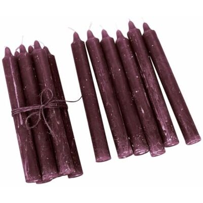 Loberon Kerze 12er Set Bauceau, Bordeaux Rustikales Finish von Hand Veredelt Durchgefärbt & Geruchsneutral Stabkerzen Paraffinwachs Loberon Kerze 12er Set Bauceau, Bordeaux Rustikales Finish von Hand Veredelt Durchgefärbt & Geruchsneutral Stabkerzen Paraffinwachs