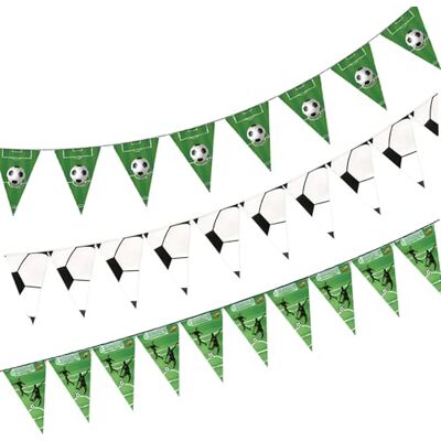 HattusaShield 3 Stück Fußball Deko Banner, Fußball Wimpel Girlande Wimpelkette Doppelseitig Hänge Deko für Kinder Geburtstag Jungs Fussball Thema Party Supplies WM Party Feier Dekoration HattusaShield 3 Stück Fußball Deko Banner, Fußball Wimpel Girlande Wimpelkette Doppelseitig Hänge Deko für Kinder Geburtstag Jungs Fussball Thema Party Supplies WM Party Feier Dekoration