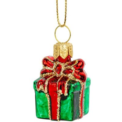 SIKORA BS823M Mini Geschenk besondere Weihnachtskugel Glas Christbaumschmuck Deko Figur Weihnachten Anhänger Ornament Premium Line BS SIKORA BS823M Mini Geschenk besondere Weihnachtskugel Glas Christbaumschmuck Deko Figur Weihnachten Anhänger Ornament Premium Line BS