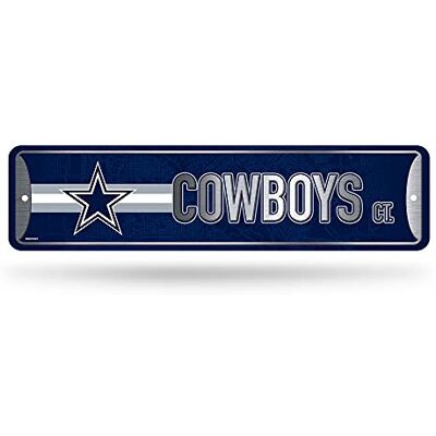 Rico Industries NFL Dallas Cowboys Home Decor Metall Straßenschild (10,2 x 38,1 cm) – ideal für Zuhause, Büro, Schlafzimmer und Männerhöhle – hergestellt Rico Industries NFL Dallas Cowboys Home Decor Metall Straßenschild (10,2 x 38,1 cm) – ideal für Zuhause, Büro, Schlafzimmer und Männerhöhle – hergestellt