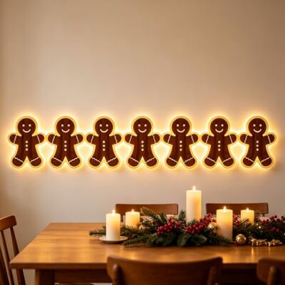 Generic 3D Beleuchteter Holz Rentier Weihnachtsdeko, Fliegender Santa Schlitten Warme Rückseitenbeleuchtung zum Aufkleben, LED-Rentier Deko aus echtem Holz, zum selbstklebenden Anbringen im Eingangsbereich Generic 3D Beleuchteter Holz Rentier Weihnachtsdeko, Fliegender Santa Schlitten Warme Rückseitenbeleuchtung zum Aufkleben, LED-Rentier Deko aus echtem Holz, zum selbstklebenden Anbringen im Eingangsbereich