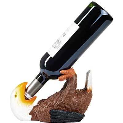 BRUBAKER Weinflaschenhalter durstiger Adler Flaschenhalter Trinkende Tiere Flaschenständer lustig Vogel Deko Figur Handbemalt Bar Weinzubehör Witzige Dekoration Wein Geschenk BRUBAKER Weinflaschenhalter durstiger Adler Flaschenhalter Trinkende Tiere Flaschenständer lustig Vogel Deko Figur Handbemalt Bar Weinzubehör Witzige Dekoration Wein Geschenk
