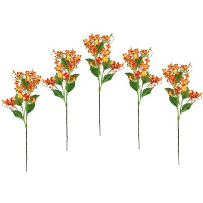I.GE.A. - Blütenzweig - orange - Artificial flower stem I.GE.A. - Blütenzweig - orange - Artificial flower stem