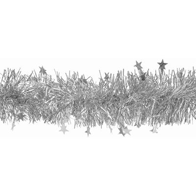Creativery Weihnachtsgirlande 8cm x 3m inkl. Sterne Lametta Girlande für Weihnachtsbaum Glänzende Sternengirlande Dekogirlande für Weihnachten Lamettagirlande Weihnachtsbaumgirlande Partygirlande Silber Creativery Weihnachtsgirlande 8cm x 3m inkl. Sterne Lametta Girlande für Weihnachtsbaum Glänzende Sternengirlande Dekogirlande für Weihnachten Lamettagirlande Weihnachtsbaumgirlande Partygirlande Silber