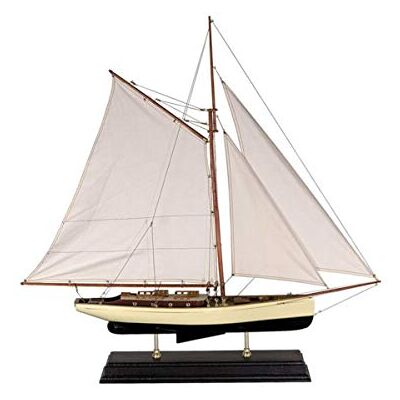 Authentic Models Schiffsmodell Classic Yacht 1930s Groß detailgetreue Nachbildung Authentic Models Schiffsmodell Classic Yacht 1930s Groß detailgetreue Nachbildung