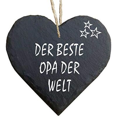 Homeyourself Herz Schieferherz Schiefer Schieferschild 10 x 10 cm Der Beste Opa der Welt schwarz Dekoschild Wandschild Schild Stein Geschenk Homeyourself Herz Schieferherz Schiefer Schieferschild 10 x 10 cm Der Beste Opa der Welt schwarz Dekoschild Wandschild Schild Stein Geschenk