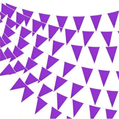 MZSKLW Wimpelkette 5 Stück 10 m Wimpel-Banner-Flaggen String Triangle Bunting Geburtstag Hochzeit Party Dekor(Purple Flags) MZSKLW Wimpelkette 5 Stück 10 m Wimpel-Banner-Flaggen String Triangle Bunting Geburtstag Hochzeit Party Dekor(Purple Flags)