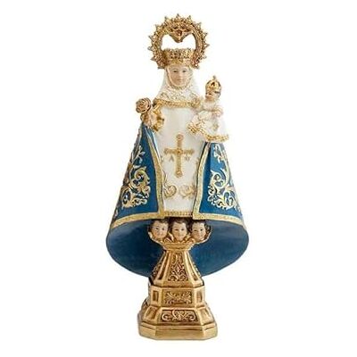 DRW Jungfrau Figur von Covadonga, Blau, handbemalt, Harz, 22 cm DRW Jungfrau Figur von Covadonga, Blau, handbemalt, Harz, 22 cm