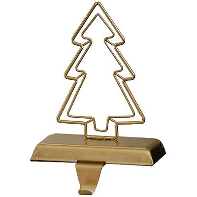 Ginger Ray Goldfarbener Weihnachtsbaum-Strumpfhalter aus Metall, ideal für Kaminsims Ginger Ray Goldfarbener Weihnachtsbaum-Strumpfhalter aus Metall, ideal für Kaminsims