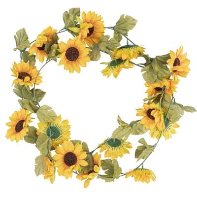 Ideen mit Herz Sonnenblumen-Girlande Sommer Party-Dekoration Geburtstag 220 cm lang Ideen mit Herz Sonnenblumen-Girlande Sommer Party-Dekoration Geburtstag 220 cm lang