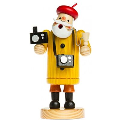 SIKORA RM-A Räuchermännchen aus Holz 3 Größen Verschiedene Motive, Farbe/Modell:A13 gelb Fotograf, Höhe in cm:Höhe ca. 19.5 cm SIKORA RM-A Räuchermännchen aus Holz 3 Größen Verschiedene Motive, Farbe/Modell:A13 gelb Fotograf, Höhe in cm:Höhe ca. 19.5 cm