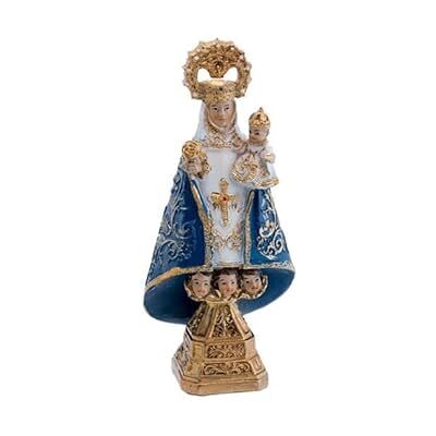 DRW Figur Jungfrau von Covadonga Blau, handbemaltes Harz, 12 cm DRW Figur Jungfrau von Covadonga Blau, handbemaltes Harz, 12 cm