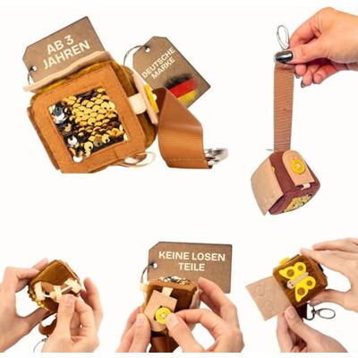 Jolly Designs Calmi Cube Yelli – Anti-Stress Würfel & Fidget Toy aus Stoff – Montessori Spielzeug & sensorisches Anti-Stress-Tool für Kinder & Erwachsene – leise, handgemacht & nachhaltig Jolly Designs Calmi Cube Yelli – Anti-Stress Würfel & Fidget Toy aus Stoff – Montessori Spielzeug & sensorisches Anti-Stress-Tool für Kinder & Erwachsene – leise, handgemacht & nachhaltig