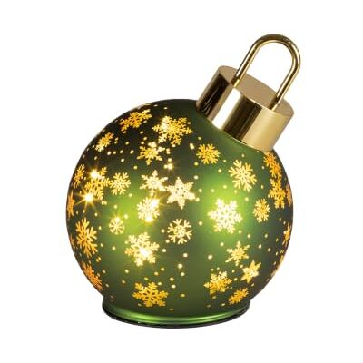 Lumineo LED Weihnachtsglaskugel zum Aufstellen 18x14cm mit Lichteffekt Grün Dekokugel zum Aufstellen Timerfunktion Dauerbetrieb warmweiß batteriebetrieben Weihnachtsdeko WinterdekoGold Lumineo LED Weihnachtsglaskugel zum Aufstellen 18x14cm mit Lichteffekt Grün Dekokugel zum Aufstellen Timerfunktion Dauerbetrieb warmweiß batteriebetrieben Weihnachtsdeko WinterdekoGold