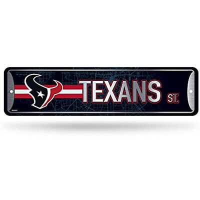 Rico Industries NFL Houston Texans Home Decor Metall-Straßenschild (10,2 x 38,1 cm) – ideal für Zuhause, Büro, Schlafzimmer und Männerhöhle – hergestellt Rico Industries NFL Houston Texans Home Decor Metall-Straßenschild (10,2 x 38,1 cm) – ideal für Zuhause, Büro, Schlafzimmer und Männerhöhle – hergestellt