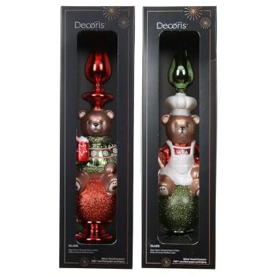 Decoris Christbaumspitze Glas 31cm Bär Figur 1 Stück Sortiert Baumspitze Weihnachtsbaum Glasfigur Christbaumschmuck & Weihnachtsbaumschmuck Weihnachtsbaumspitze Rot Grün Decoris Christbaumspitze Glas 31cm Bär Figur 1 Stück Sortiert Baumspitze Weihnachtsbaum Glasfigur Christbaumschmuck & Weihnachtsbaumschmuck Weihnachtsbaumspitze Rot Grün