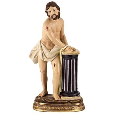 DRW Christus-Figur an die Säule gebunden, aus Kunstharz, handbemalt, 20 cm DRW Christus-Figur an die Säule gebunden, aus Kunstharz, handbemalt, 20 cm