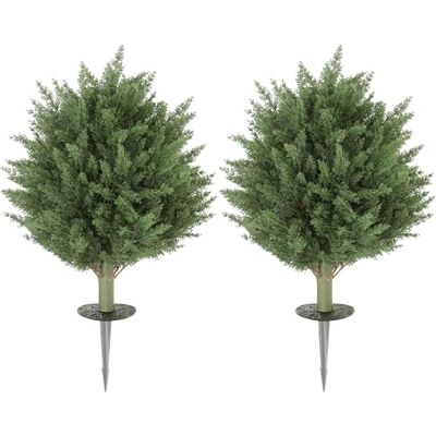 HOMCOM 2er-Set Künstliche Pflanzen 40 cm UV-beständige Kunstpflanze HOMCOM 2er-Set Künstliche Pflanzen 40 cm UV-beständige Kunstpflanze
