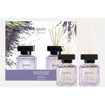 Ipuro Essentials LAVENDER TOUCH Raumduft mit Stäbchen 2x50 ml Raumerfrischer mit Lavendel, Zitrus, Blüten, Minze & Moschus Duft Aroma Diffuser mit Stäbchen Lufterfrischer für die Wohnung Ipuro Essentials LAVENDER TOUCH Raumduft mit Stäbchen 2x50 ml Raumerfrischer mit Lavendel, Zitrus, Blüten, Minze & Moschus Duft Aroma Diffuser mit Stäbchen Lufterfrischer für die Wohnung