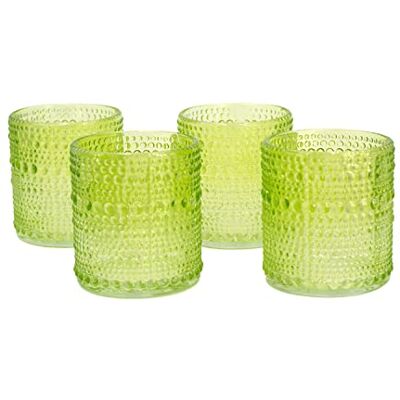 Creativery Teelichtgläser 7x8 cm 4 Stück Teelichthalter Glas Farbauswahl: maigrün 550 / lindgrün/hellgrün Creativery Teelichtgläser 7x8 cm 4 Stück Teelichthalter Glas Farbauswahl: maigrün 550 / lindgrün/hellgrün