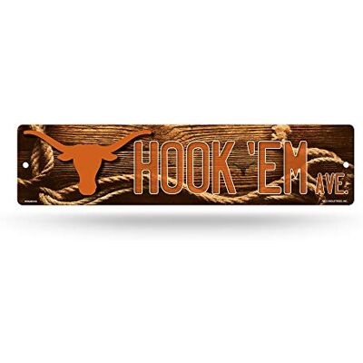 Rico Industries NCAA Straßenschild aus Kunststoff, 40,6 cm, Texas Longhorns Rico Industries NCAA Straßenschild aus Kunststoff, 40,6 cm, Texas Longhorns