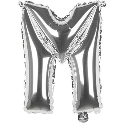 Boland Folienballon Buchstabe, Größe 36 cm, Silber, Buchstabenballon, Ballon, Luft, Helium, Füllung, Geburtstag, Jubiläum, Jubiläumsjahr, Lebensjahr, Überraschungsparty, Kindergeburtstag Boland Folienballon Buchstabe, Größe 36 cm, Silber, Buchstabenballon, Ballon, Luft, Helium, Füllung, Geburtstag, Jubiläum, Jubiläumsjahr, Lebensjahr, Überraschungsparty, Kindergeburtstag