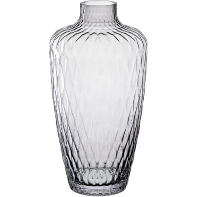 LEONARDO HOME Giulia Vase • 1 Stück • Blumenvase aus grauem Glas • ⌀5,2 cm • Stilvolle Vase mit haptischer Optik • Glasvase für kreative Blumensträuße • Zeitloses Design • Höhe 28 cm • grau • 055286 LEONARDO HOME Giulia Vase • 1 Stück • Blumenvase aus grauem Glas • ⌀5,2 cm • Stilvolle Vase mit haptischer Optik • Glasvase für kreative Blumensträuße • Zeitloses Design • Höhe 28 cm • grau • 055286