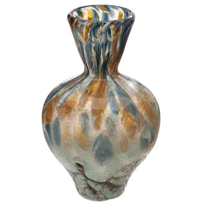 Glas Art Vase Bronko aus Glas Braun Höhe 24cm x Ø 15cm durchgefärbt und wasserdicht Blumenvase Glas Art Vase Bronko aus Glas Braun Höhe 24cm x Ø 15cm durchgefärbt und wasserdicht Blumenvase