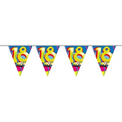 10m Geburtstags Wimpel Girlande Kette 18 Jahre Party Deko Geburtstag 10m Geburtstags Wimpel Girlande Kette 18 Jahre Party Deko Geburtstag