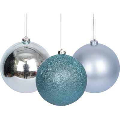 SHATCHI Weihnachtskugeln, bruchsicher, hellblau, 15 cm, 3 Stück, Weihnachtsbaumschmuck, Kugel-Ornamente, Bälle, Weihnachtsdekoration, Weihnachtsdekoration, Weihnachtsdekoration, glänzend, matt, glitzernd SHATCHI Weihnachtskugeln, bruchsicher, hellblau, 15 cm, 3 Stück, Weihnachtsbaumschmuck, Kugel-Ornamente, Bälle, Weihnachtsdekoration, Weihnachtsdekoration, Weihnachtsdekoration, glänzend, matt, glitzernd