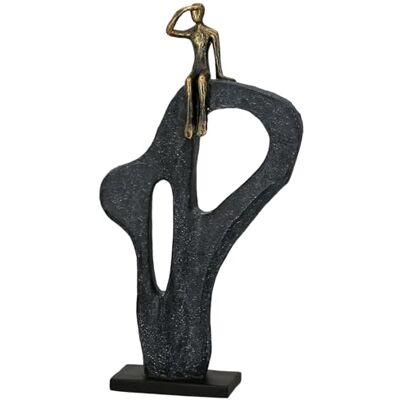 Casablanca modernes Design Casablanca Skulptur Blick in die Ferne, Deko Figur Bronze, Kunstharz Statue Wohnzimmer, Büro Dekoration H. 47 cm x B. 25 cm Moderne Skulpturen Casablanca modernes Design Casablanca Skulptur Blick in die Ferne, Deko Figur Bronze, Kunstharz Statue Wohnzimmer, Büro Dekoration H. 47 cm x B. 25 cm Moderne Skulpturen