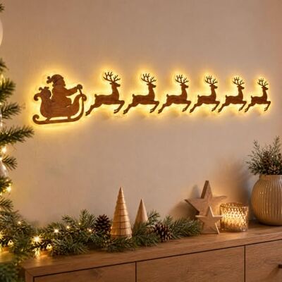 Generic LED-Rentier-Wanddekorationen Festliche Weihnachtsbeleuchtung Weihnachtsdeko LED Rentier Wanddeko, 7er 3D Rentier Weihnachtsbeleuchtung Innen Wand Deko Generic LED-Rentier-Wanddekorationen Festliche Weihnachtsbeleuchtung Weihnachtsdeko LED Rentier Wanddeko, 7er 3D Rentier Weihnachtsbeleuchtung Innen Wand Deko
